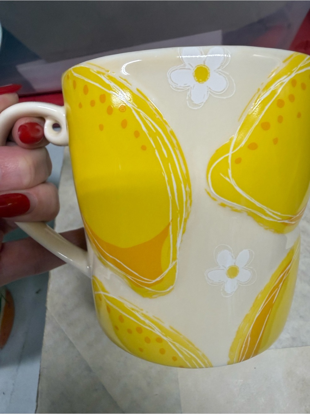 Yellow lemon Starbucks  Ceramic Mug - Starbucks